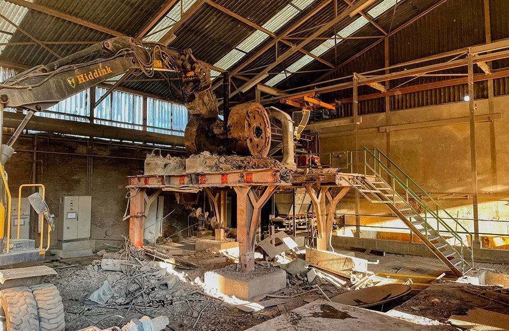 Hiddink project werkzaamheden binnensloop steenfabriek De Vlijt