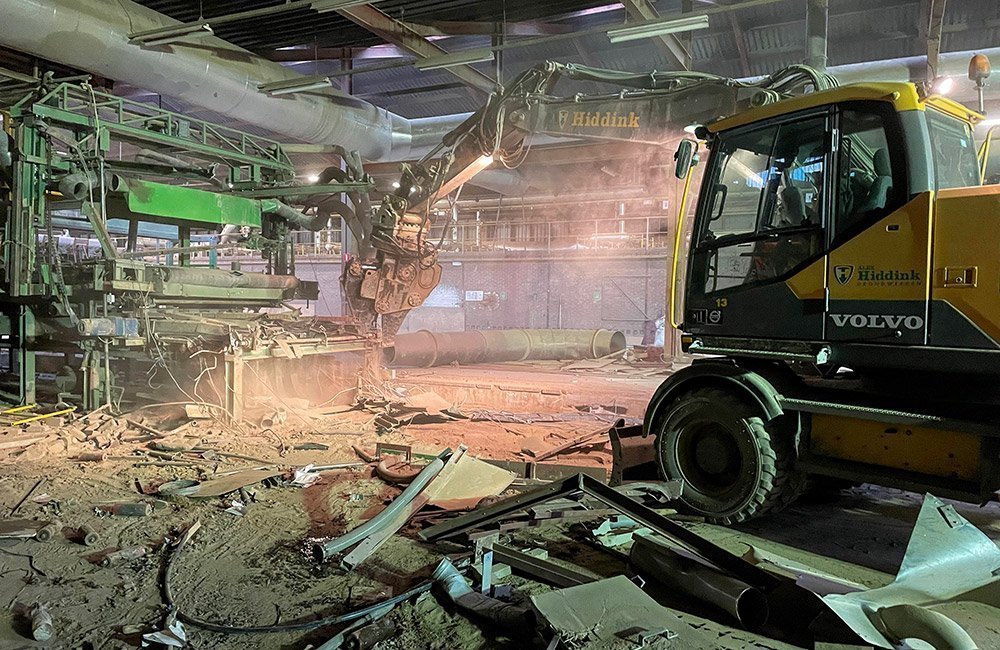Hiddink project werkzaamheden binnensloop steenfabriek De Vlijt