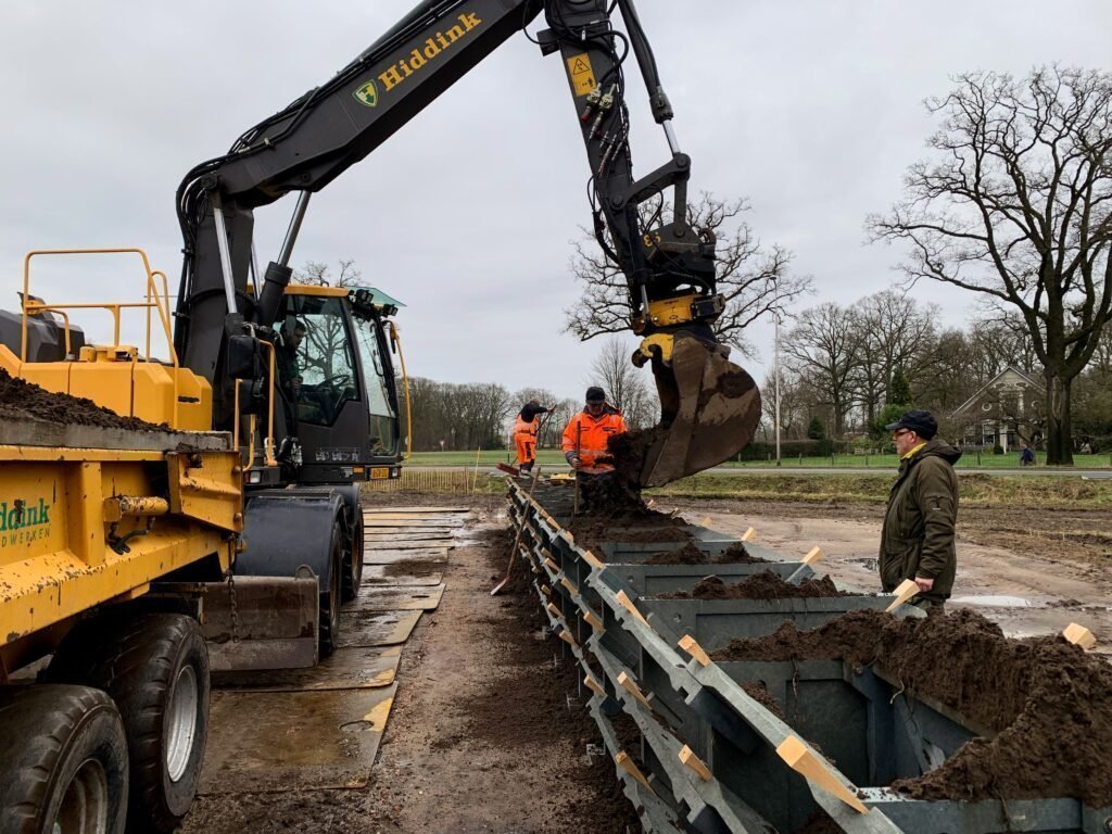 Hiddink project werkzaamheden geluidswal Park Achterhoek