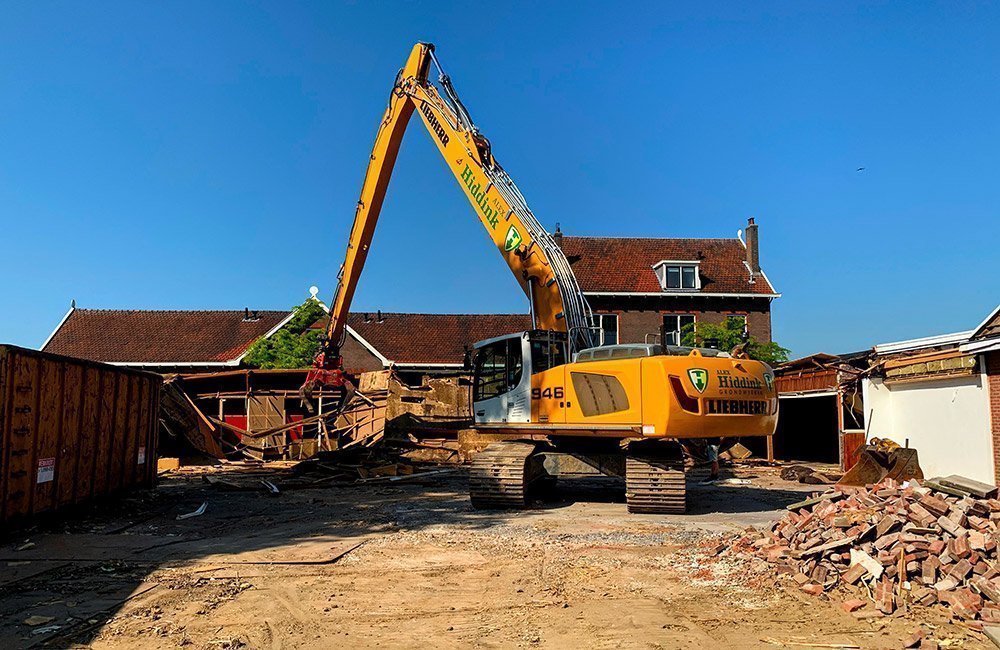 Hiddink werkzaamheden sloop zalencentrum Nijenhuis Winterswijk