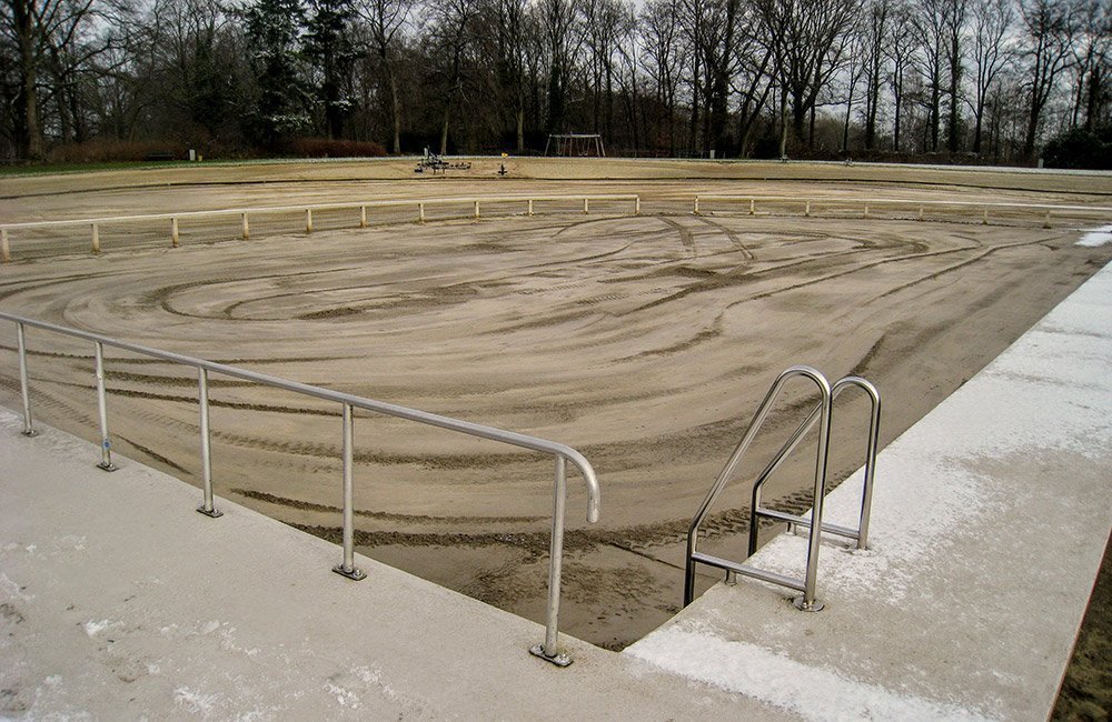 Werkzaamheden Hiddink Grondwerken bij Strandbad Winterswijk