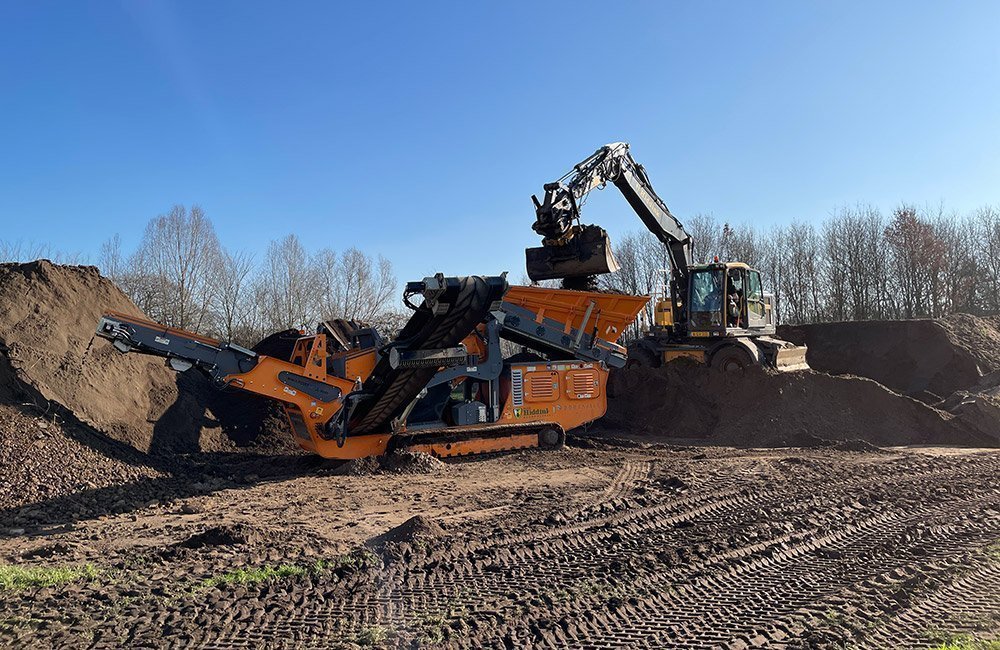 Machinepark Hiddink Grondwerken zeefinstallatie