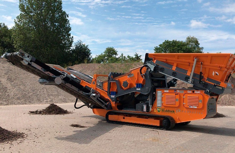 Machinepark Hiddink Grondwerken zeefinstallatie